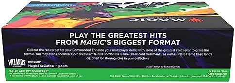 Magic The Gathering Commander Masters Set Booster Box - 24 Packs (360 Magic Cards)