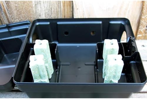 Outpost Rat Bait Station | Single Station Targets Small Mice Up to Large Rats | Position Horizontal or Vertical | Made in USA