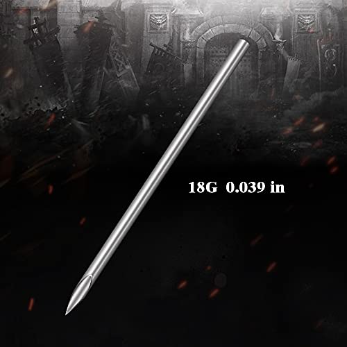 Piercing Needles - LQ 100Pcs 18G Body Piercing Needles Disposable Professional Piercing Needles for Body Ear Navel Nose Lip Nipple (18G 100PC)