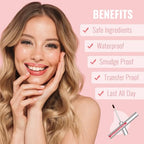 Lip Liner - Lip Liner Stain, Peel Off Lip Stain, Long Lasting Lip Stain Peel Off with Natural Finish, Easy to Use, Waterproof, Smudge-proof, Transfer-proof, Highly Pigmented Color, Cocoa