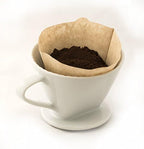 Fino Filter Cone, Fine White Porcelain, Number 2-Size, Brews 2 to 6-Servings