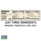 South 40 Snacks Tropical Pineapple Mango Lime Fruit Bar, just 3 Ingredients, Real Dried Fruit Leather (35g Bar, Pack of 18)