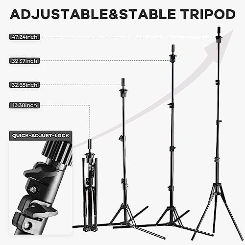 Neverland Beauty & Health 23 Inch Wig Stand Tripod with Head,Wig Head Stand with Mannequin head,Mannequin Head Stand with Canvas Head for Wigs,Manikin Head Set for Wigs Making Display