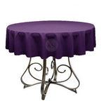 KS Linens Round 72-Inch Polyester Tablecloth - Available in Over 45 Colors, Ideal for Restaurants and Versatile Event Overlays Choose from Classic White, Elegant Black, and More! (Plum)