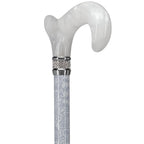 Graceful Lace Designer Adjustable Cane w/Rhinestone Collar