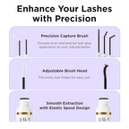 BEYELIAN Lash Bond and Seal, Cluster Lash Glue for Individual Cluster Lashes DIY Eyelash Extensions Latex Free Aftercare Sealant with Mascara Wand Super Strong Hold 72 Hours (2 Pack)