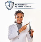 Oral-B iO Deep Clean Rechargeable Electric Powered Toothbrush, Icy Blue with iO Series 3 Limited, 2 Brush Heads and Travel Case - Pressure Sensor to Protect Gums - 3 Cleaning Settings - 2 Minute Timer