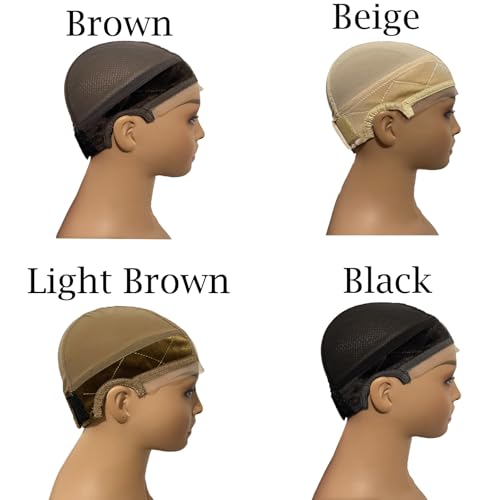 Lace Wig Grip Cap for Women 4x5 Transparent Lace Reusable Wig Caps, Wig Grip Band for Lace Front Wigs to Keep Wigs in Place, Adjustable Wig Cap with Grip Band Non Slip Cap (Black)