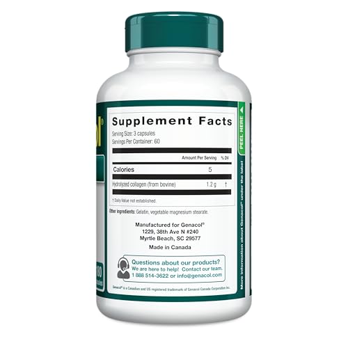 Genacol Original – Collagen Supplement with Ultra-Hydrolyzed Peptides for Joint Health Support, Value Duo-Pack, 360 Capsules (120-Day Supply)