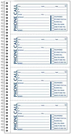 Adams Phone Message Book, Carbonless Duplicate, 5.50 x 11 Inches, 4 Sets per Page, 400 Sets per Book (SC1154D)