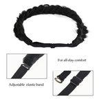 Braid Headband 2 Strands Messy Classic Chunky Long Plaited Wide Braids Elastic Stretch Premium Synthetic Braided Headband, Ladies Girls Boho Braids 65g (Headband A3)