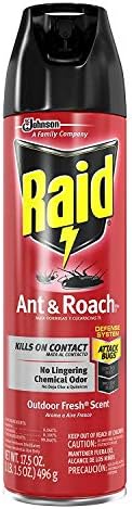 Raid Ant & Roach Killer Defense System, Outdoor Fresh Scent 17.5 Ounce (Pack of 12)