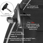 Garden Swing Plastic Fitting(Type7) for Mainstays Oversized Double Zero Gravity Swing (1PCS/CTN)