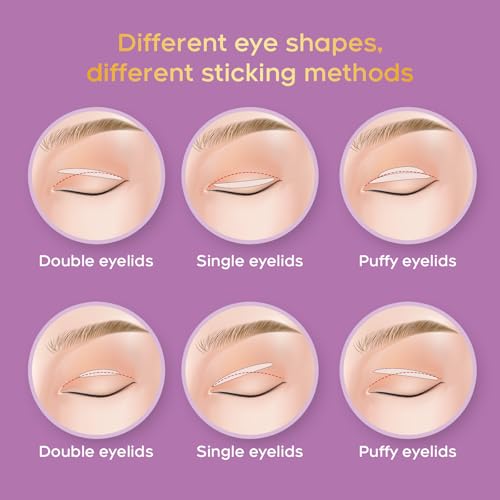 600PCs Invisible Double Eyelid Tape for Hooded Eyes, Invisible Eyelid Lifter Strips Droopy Eyelid Lift Tape, Instant Eyelid Lifting for a Natural Look, Perfect for anyone (600Count (Packof 1))