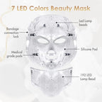 Red Light Therapy for face, 7 Colors LED Face Mask Light Therapy, Led Face Mask Light Therapy At Home, Blue Red Light Therapy Mask for Face