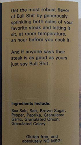 Bullshit steak seasoning from big cock ranch 12 Ounce (Pack of 3)