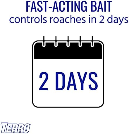 TERRO T502 Ready-to-Use Indoor Cockroach Gel Bait Killer - Kills German, American, Oriental Roaches, 3 oz