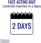 TERRO T502 Ready-to-Use Indoor Cockroach Gel Bait Killer - Kills German, American, Oriental Roaches, 3 oz