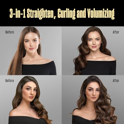 Bekind Twist Pro Thermal Brush - 1.5 Inch Versatile Heated Round Brush, Hot Air Brush Dryer, Effortless Blowout Curling Hair Styling Tools, Negative Ion Blow Out Hot Round Brush, 20s Heats (Black)