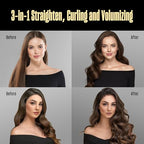 Bekind Twist Pro Thermal Brush - 1.5 Inch Versatile Heated Round Brush, Hot Air Brush Dryer, Effortless Blowout Curling Hair Styling Tools, Negative Ion Blow Out Hot Round Brush, 20s Heats (Black)