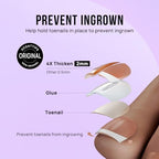 BTArtbox Press on Toenails Short, White French Tips Toenail Press Ons Square for Women, Fit Perfectly Press on Toe Nails with Glue, Fake Toenails in 16 Sizes- 32 Toenails Kit, Champ