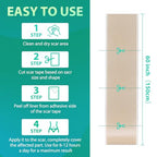 Silicone Scar Sheets, Medical Grade Silicone Scar Tape, Scar Removal Strips for Acne Scars C-Section & Keloid Surgery Scars Sheets Treatment Sheets -1.6"x 60" Roll-1.5M