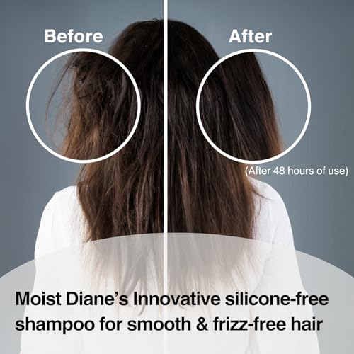 Moist Diane Hair Shampoo and Conditioner Set for Women& Men, Natural Keratin Protein Haircare, Japanese Hydrating Moisturizing Hair& Scalp Hair Care Set, Silicone & Sulfate Free, Extra Night Repair