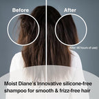 Moist Diane Hair Shampoo and Conditioner Set for Women& Men, Natural Keratin Protein Haircare, Japanese Hydrating Moisturizing Hair& Scalp Hair Care Set, Silicone & Sulfate Free, Extra Night Repair