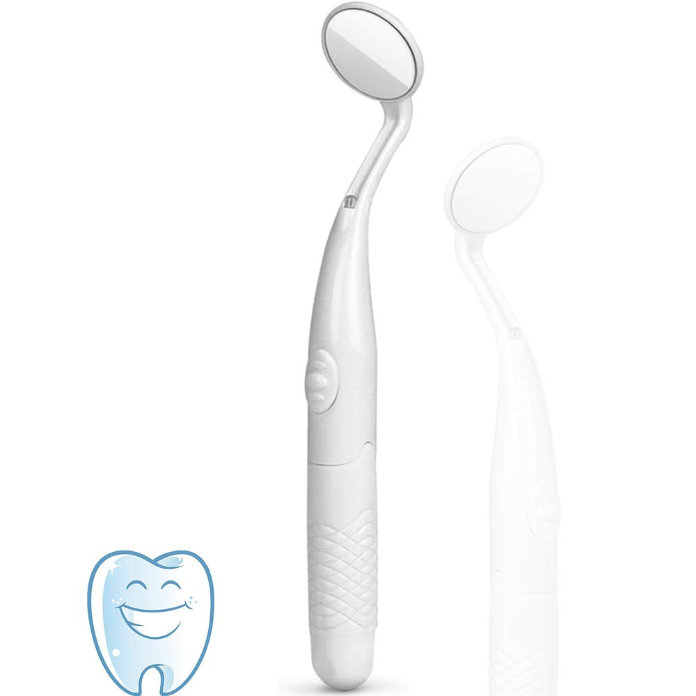 ffresiss Dental Mirror with Light,Teeth Inspection LED Anti-Fog Mouth Mirror,Dentist Oral Care Tool