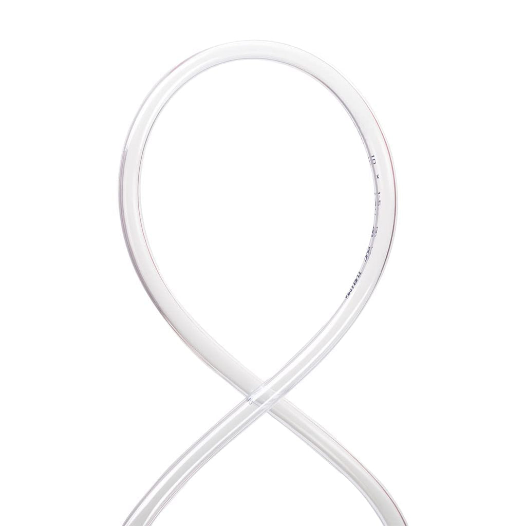 DAVCO 5/8" ID x 10ft Clear Vinyl Tubing, Low Pressure Flexible PVC Tubing, Heavy Duty UV Chemical Resistant Lightweight Plastic Vinyl Hose, BPA Free and Non Toxic