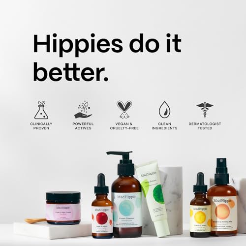 Mad Hippie Corrective Peptide Serum - Anti-Wrinkle Cream for Face, Serum for Women & Men, Skin Tightening Facial Serum, Collagen Boosting Peptides, 1.02 Fl Oz