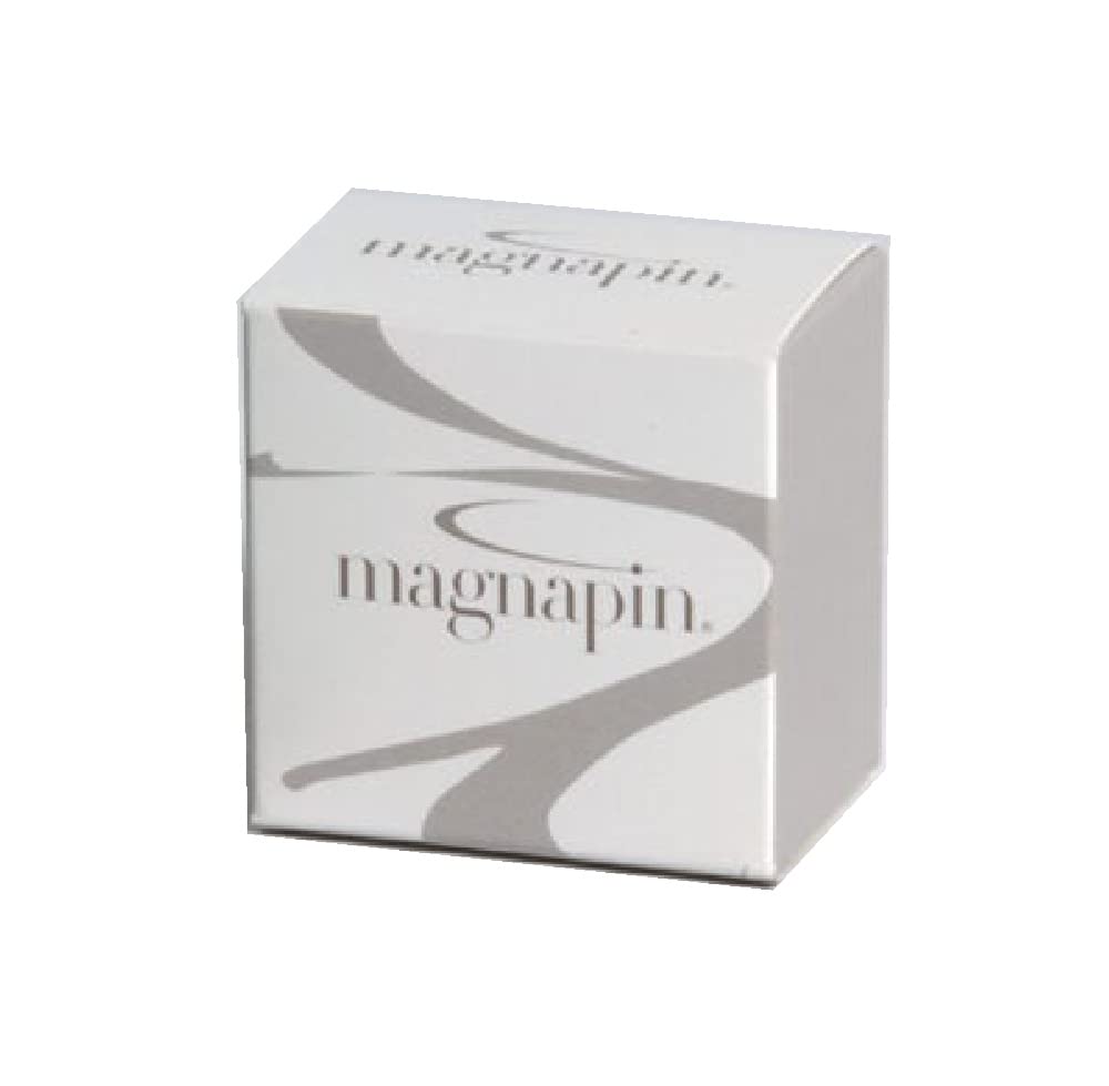 MagnaPin Magnetic Brooch Clasp – No-Pierce Pin Holder for Silk, Leather & Delicate Fabrics – Reusable Name Tag Fastener – Protects Garments from Pinholes
