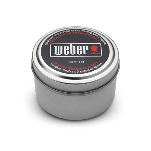 Weber Griddle Seasoning Wax – Natural Grapeseed Oil, Canola Oil & Beeswax Blend for Non‑Stick Griddle Seasoning