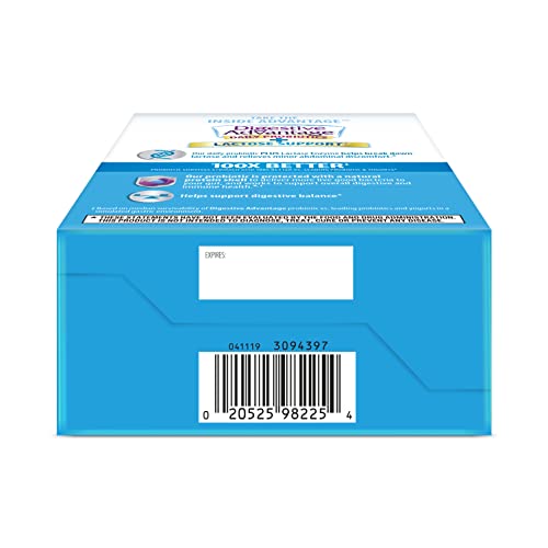 Digestive Advantage Lactose Defense Capsules (96 Count In A Box), Helps Breaks Down Lactose and Defend Against Digestive Upset, Supports Digestive and Immune Health, CFUs