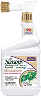 Bonide All Seasons Horticultural & Dormant Spray Oil, 32 oz Ready-to-Spray, Disease Prevention and Insect Killer for Organic Gardening
