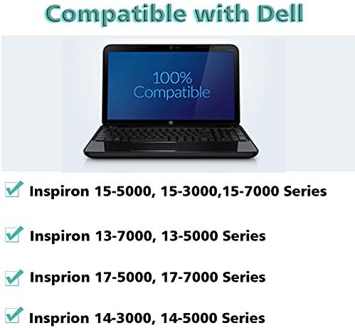 65W AC Charger for Dell Inspiron 15-7000 15-5000 15-3000 17-7000 17-5000 17-3000 13-7000 11-3000 2 in 1 Series 3558 3181 5100 5535 5555 5558 5559 5567 XPS 9350 9360 la65ns2-01 Charger Laptop Power