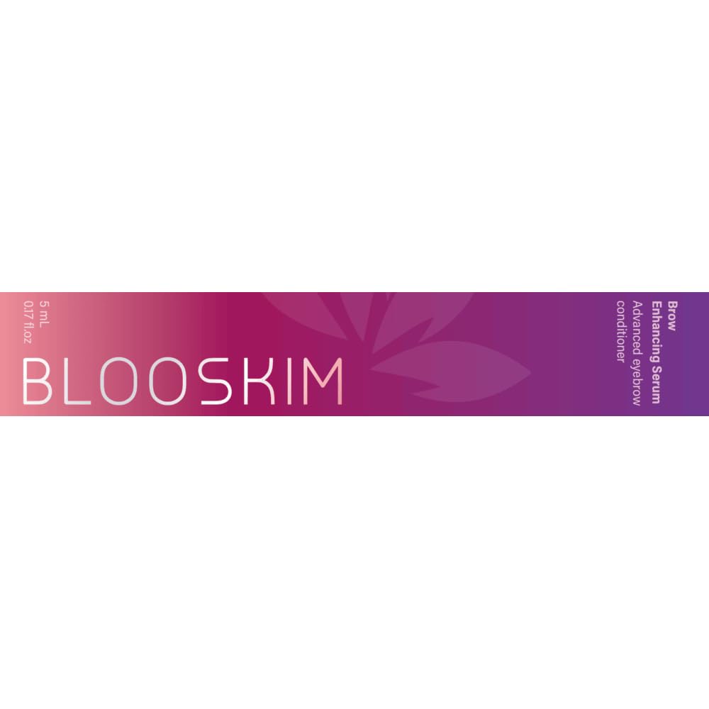 Blooskim Eyebrow Growth Serum for Women & Men – Natural Brow Enhancing Serum to Grow Thicker, Fuller Brows Fast – Nourishing Eyebrow Hair Growth 2Packs