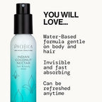 Pacifica Indian Coconut Nectar Hair Mist Perfume & Full Body Spray for Women - Body Mist Fragrance w/Tiare, Sugar, Vanilla, Almond & Amber Clean Beauty Alcohol-Free, Vegan & Cruelty-Free, 5 Oz