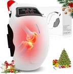 PRURYE Knee Massager, Cordless Knee Massager, Red Light Knee Therapy Device with Heat, 2025 Upgraded Pain Reliefer, 9 Levels of Heat and Vibration Models for Arthritis, Gift for Elders and Family