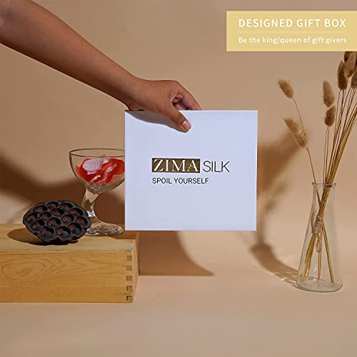 ZIMASILK 22 Momme 100% Mulberry Silk Bonnet for Sleeping & Women Hair Care, Highest Grade 6A Silk hair wrap for sleeping with Premium Elastic Stay On Head (1Pc, Burgundy)