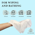 Disposable Dry Wipes, 200 Pack – Ultra Soft Non-Moistened Cleansing Cloths for Adults, Incontinence, Baby Care, Makeup Removal – 9.5" x 13.5" - Hospital Grade, Durable – by ProHeal