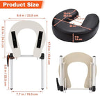 Udefineit Adjustable Massage Table Face Cradle & Pillow, SPA Massage Table/Bed/Chair Headrest Platform with Face Pillow, Massage Home Mattress Top Massage Kit Head Face Rest Support & Face Cushion