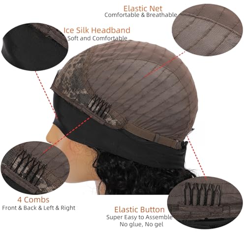 Headband Wig Human Hair Body Wave Headband Wigs for Black Women human hair Blonde Wig 4/27 Highlight Wear and Go Glueless Wig 100% Brazilian Virgin Human Hair Headband wig 150% Density(24inch)