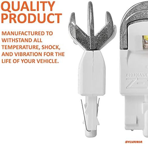SYLVANIA - 7440 T20 ZEVO LED White Bulb - Bright LED Bulb, Ideal for Daytime Running Lights (DRL) and Back-Up/Reverse Lights (Contains 2 Bulbs)