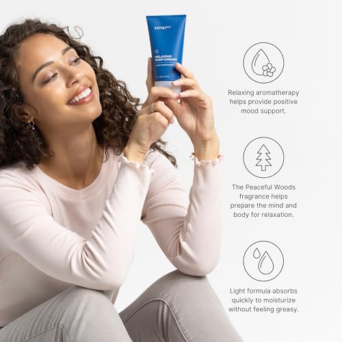 Nu Skin MYND360™ Relaxing Body Cream | 4.2 fl oz | Lotion for Sleep & Calm | Magnesium, Calcium, & Water Infused Skin Care with Lotus Flowers | Soothing Skincare Moisturizer & Lotion with Magnesium