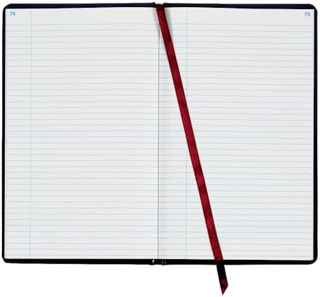 Adams Record Ledger, Hard Bound Textured Cover, 7.5 x 12.25 Inches, 150 Acid Free Pages, Navy (ARB712R1M)
