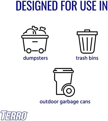 Terro T800 Garbage Guard Trash Can Insect Killer - Kills Flies, Roach, Maggots, Beetles, and Insects in Outdoor Garbage Can