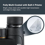 Celestron – Nature DX ED 8x42 Premium Binoculars – Extra-Low Dispersion Objective Lenses – Outdoor and Birding Binocular – Fully Multi-Coated with BaK-4 Prisms – Rubber Armored, Fogproof, Waterproof