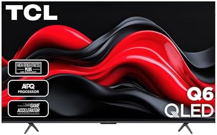 TCL 75-Inch Class Q65 QLED 4K Smart TV with Fire TV (75Q651F, 2024 Model), Dolby Vision, HDR PRO+, Dolby Atmos, Alexa Built-in with Voice Remote, Apple AirPlay 2 Compatibility, Streaming Television