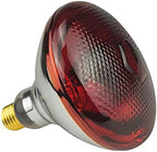 2 Pack Heat Lamp Infrared Bulbs PAR38 Glass Lamp Bulb for Food Service, Brooder Bulb, Chicks, Pet, Bathroom, Light Therapy Use E26 Base, Flood Light Heat Lamp Bulb. (125W, Red)